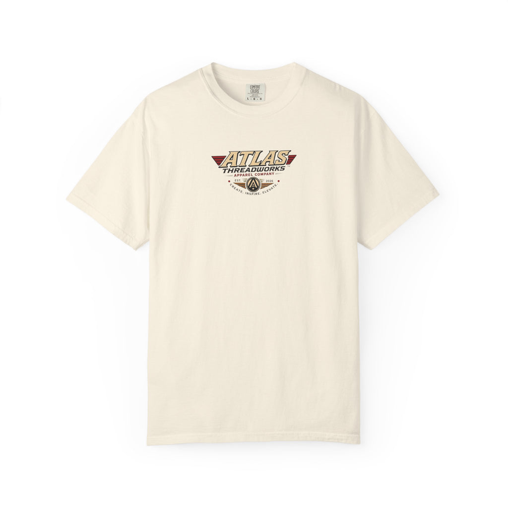 Atlas Threadworks T-Shirt — Vintage Robot and Sky Space Logo Tee
