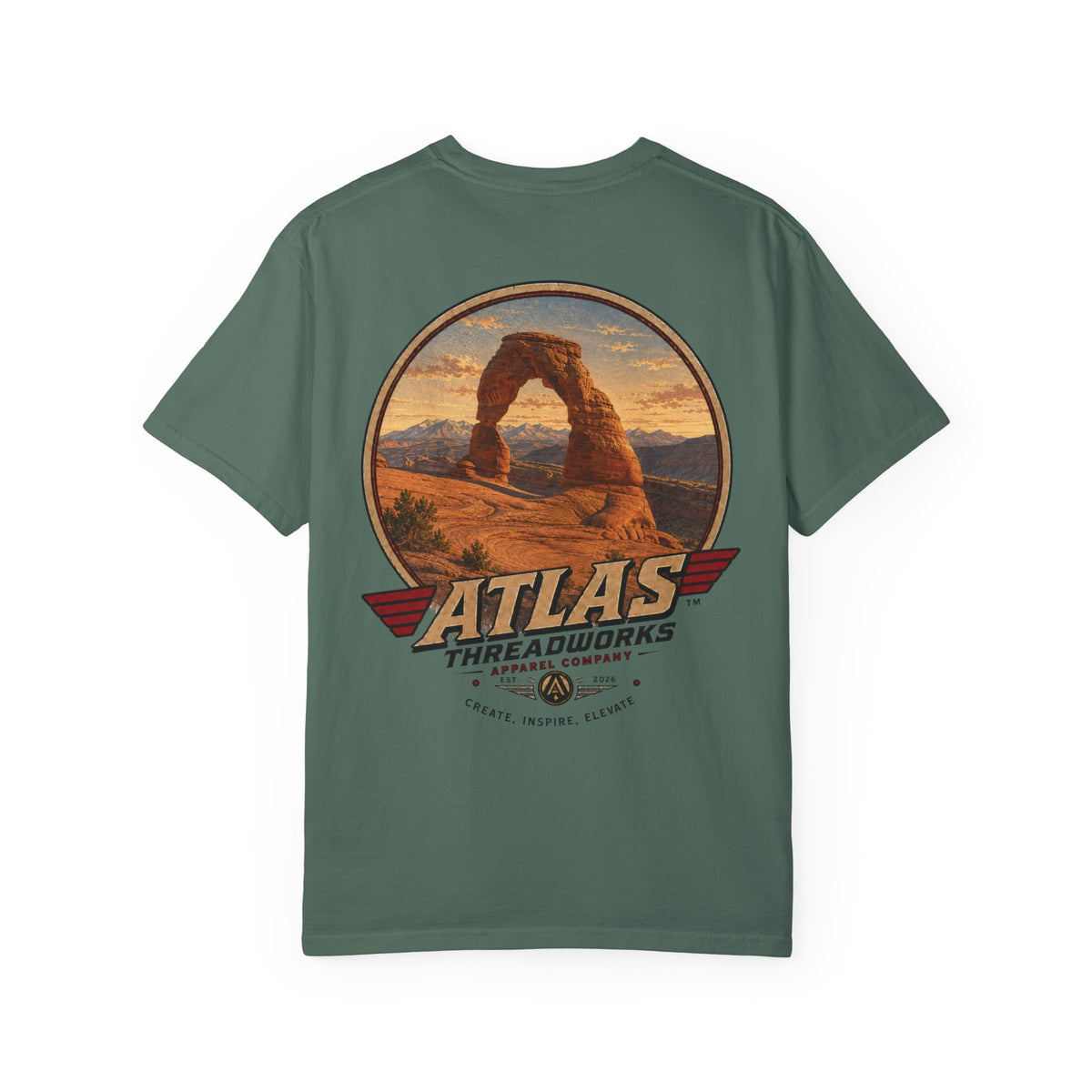 T-Shirt — ATLAS Threadworks Vintage Arches National Park Graphic Tee