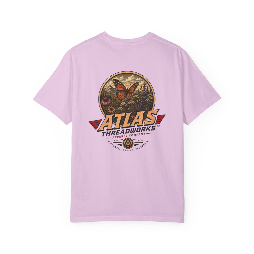 Atlas Threadworks Butterfly Graphic T-Shirt — Vintage Butterfly Logo Tee