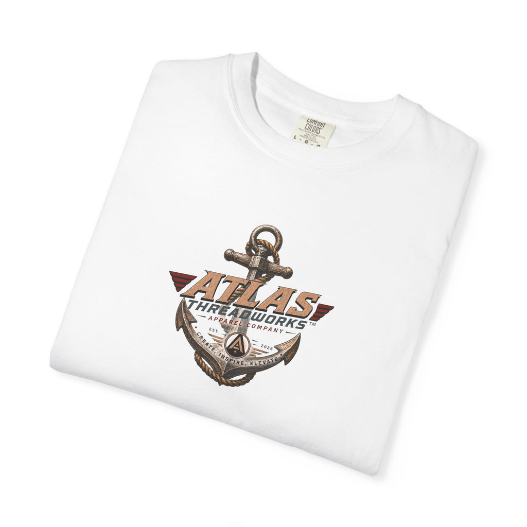 Atlas Threadworks Anchor & Ship T-Shirt — Nautical Vintage Graphic Tee