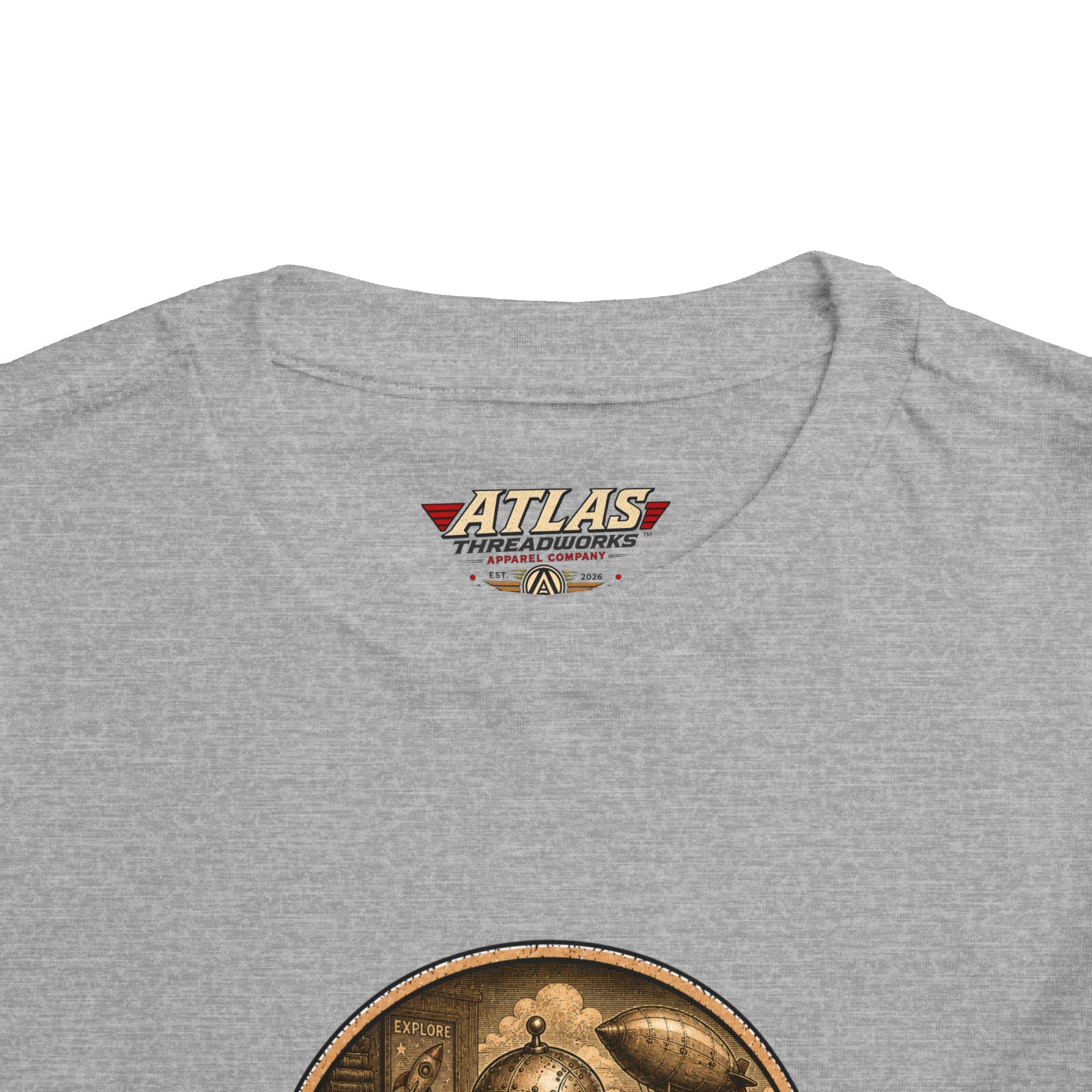 Atlas Threadworks Toddler Tee – Vintage Train Set Logo Kids Shirt
