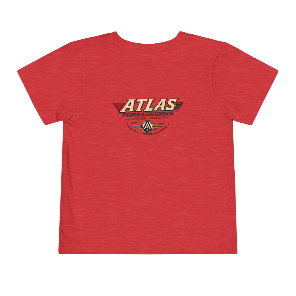 Atlas Threadworks Toddler Tee — Retro Rocket Logo Kids Shirt