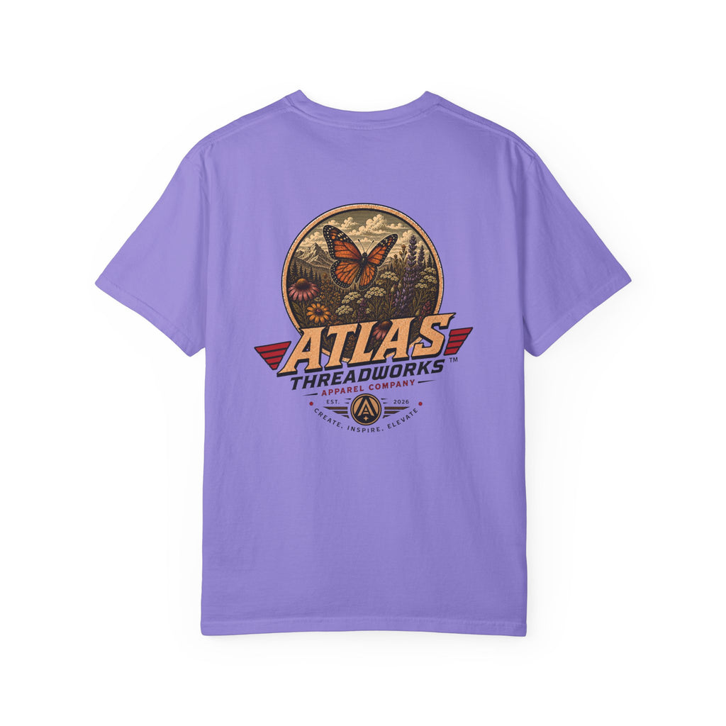 Atlas Threadworks Butterfly Graphic T-Shirt — Vintage Butterfly Logo Tee