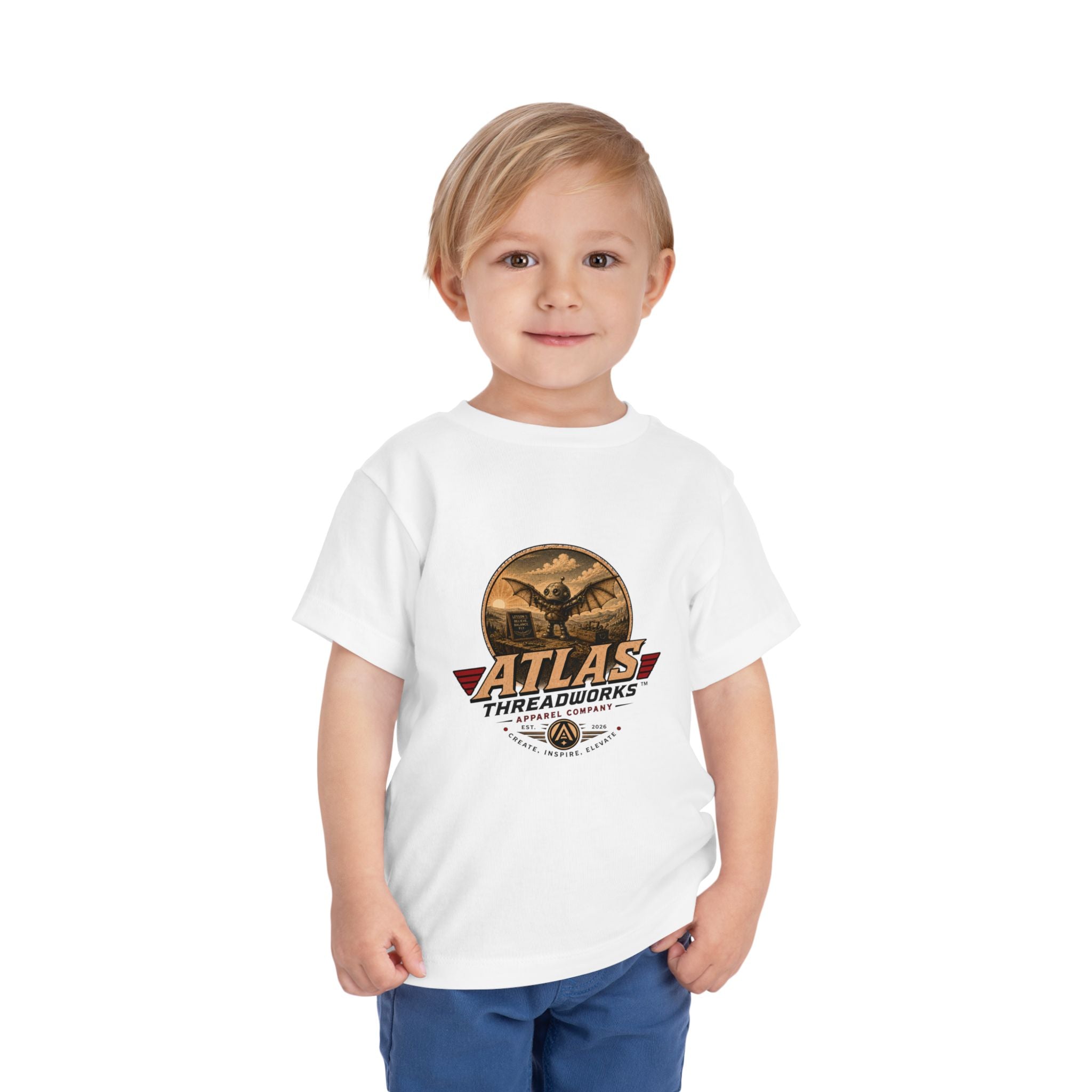 Atlas Threadworks Toddler Tee — Vintage Aviation Logo Shirt