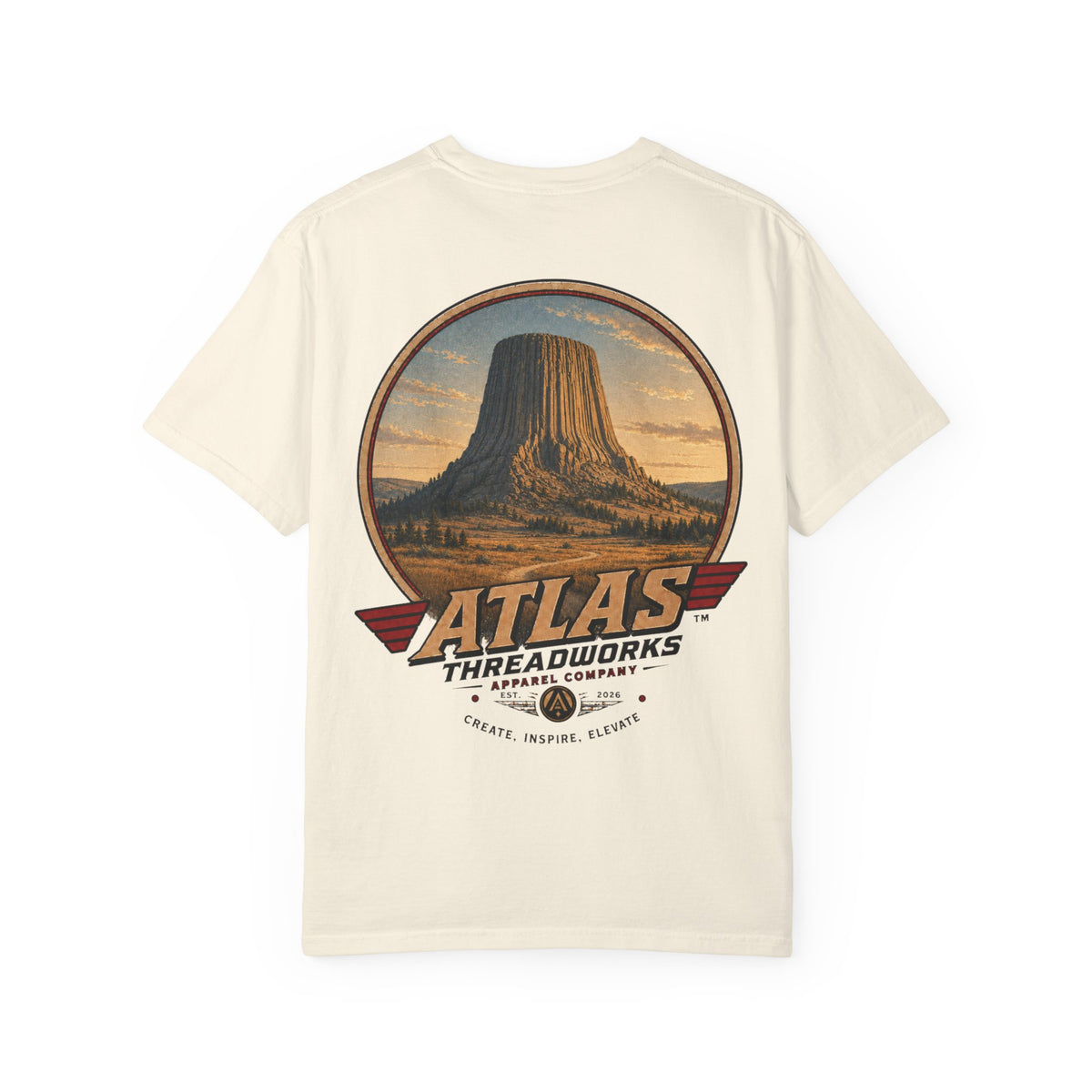 Atlas Threadworks Devil's Tower T-Shirt — Vintage National Park Graphic Tee