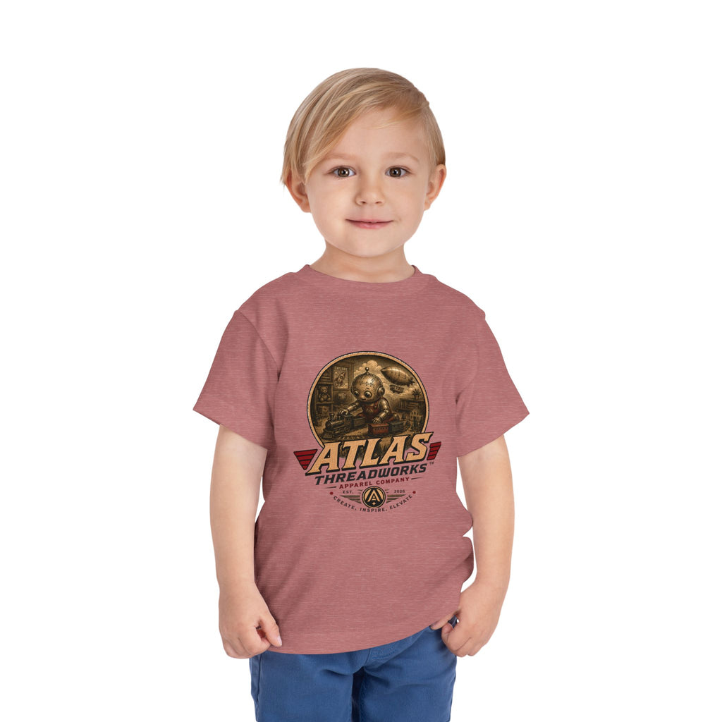 Atlas Threadworks Toddler Tee – Vintage Train Set Logo Kids Shirt