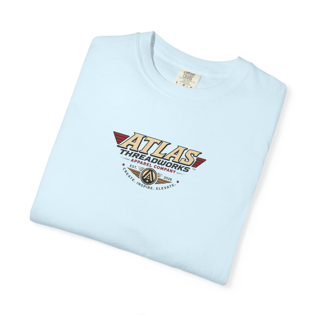 Aviation Graphic T-Shirt — "Atlas Threadworks" Vintage Warplane Design