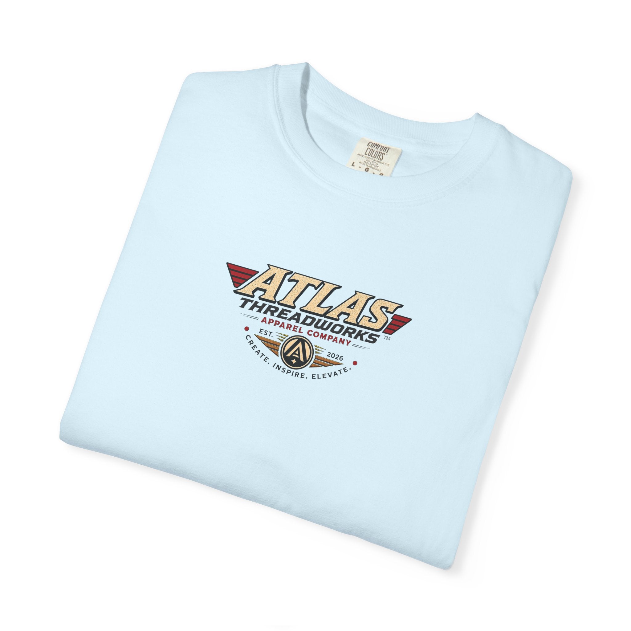 Aviation Graphic T-Shirt — "Atlas Threadworks" Vintage Warplane Design