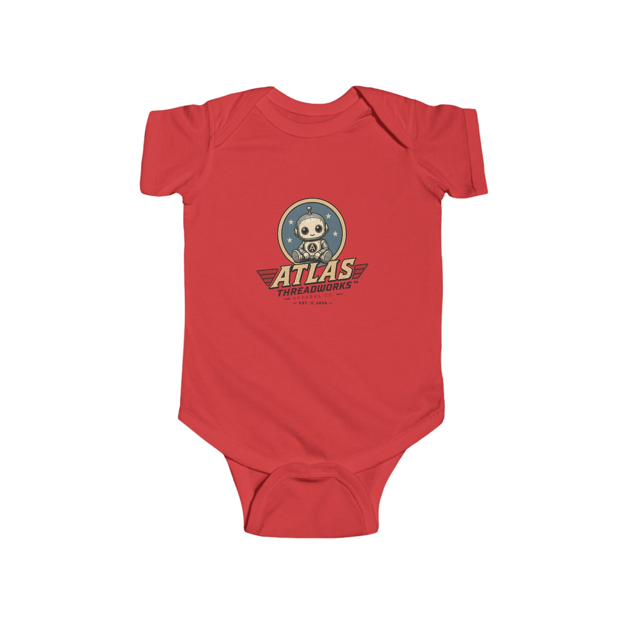 Atlas Threadworks Retro Pilot Infant Bodysuit - Vintage Aviation Baby Onesie