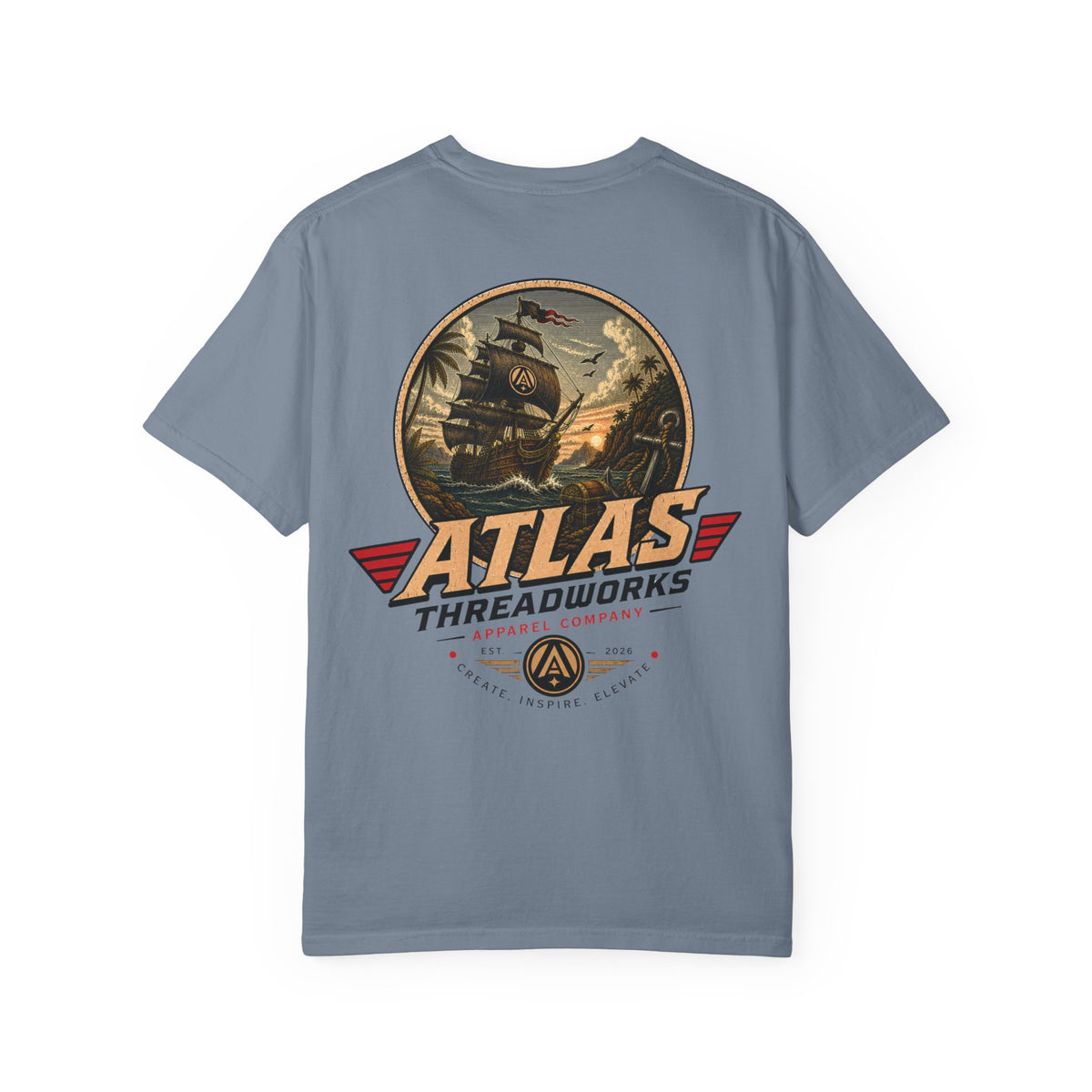 Atlas Threadworks Anchor & Ship Graphic T-Shirt