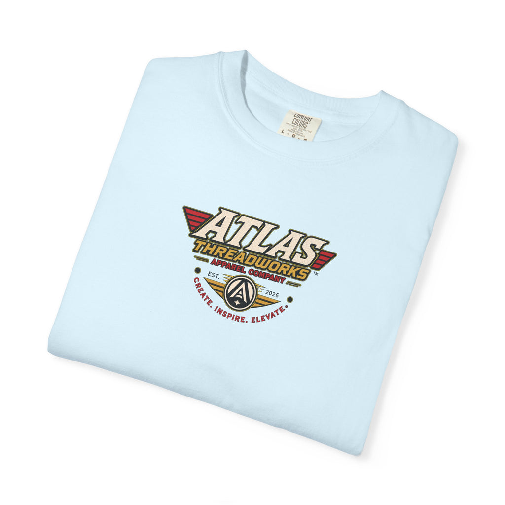 Atlas Threadworks Robot Logo T-Shirt — Vintage Retro Graphic Tee