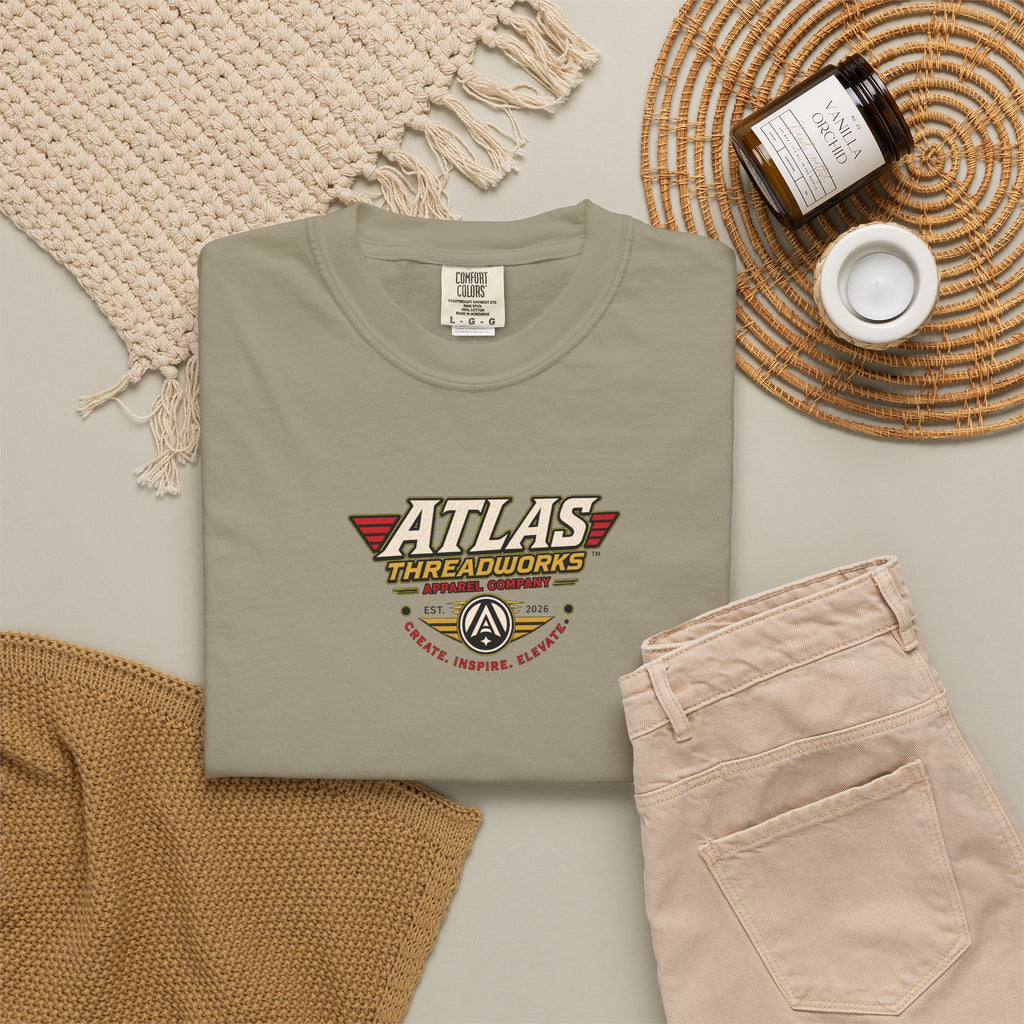 Atlas Threadworks Graphic T-Shirt — Vintage UFO Robot Chase