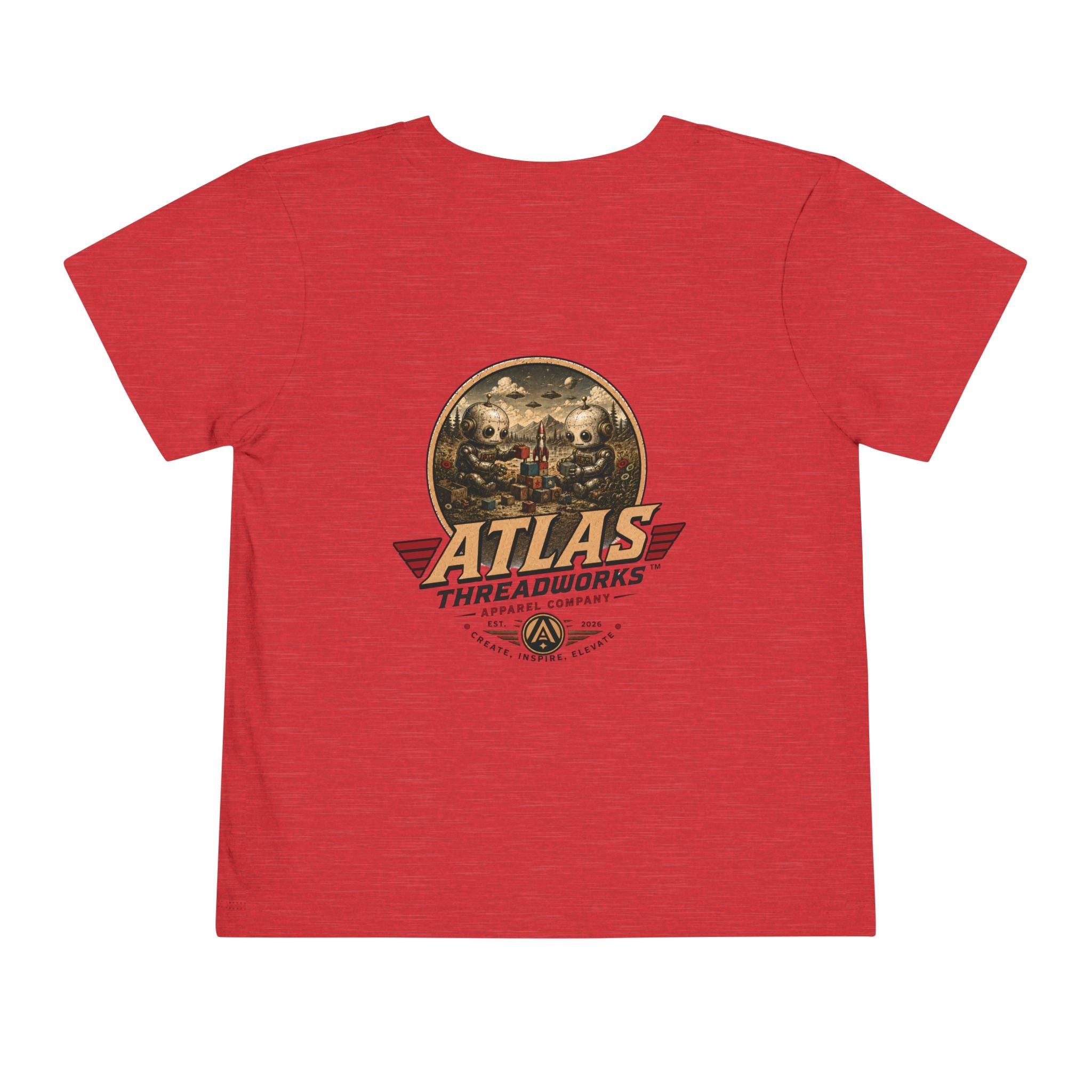 Atlas Threadworks Toddler Tee — Vintage Toddler Robots Logo Shirt