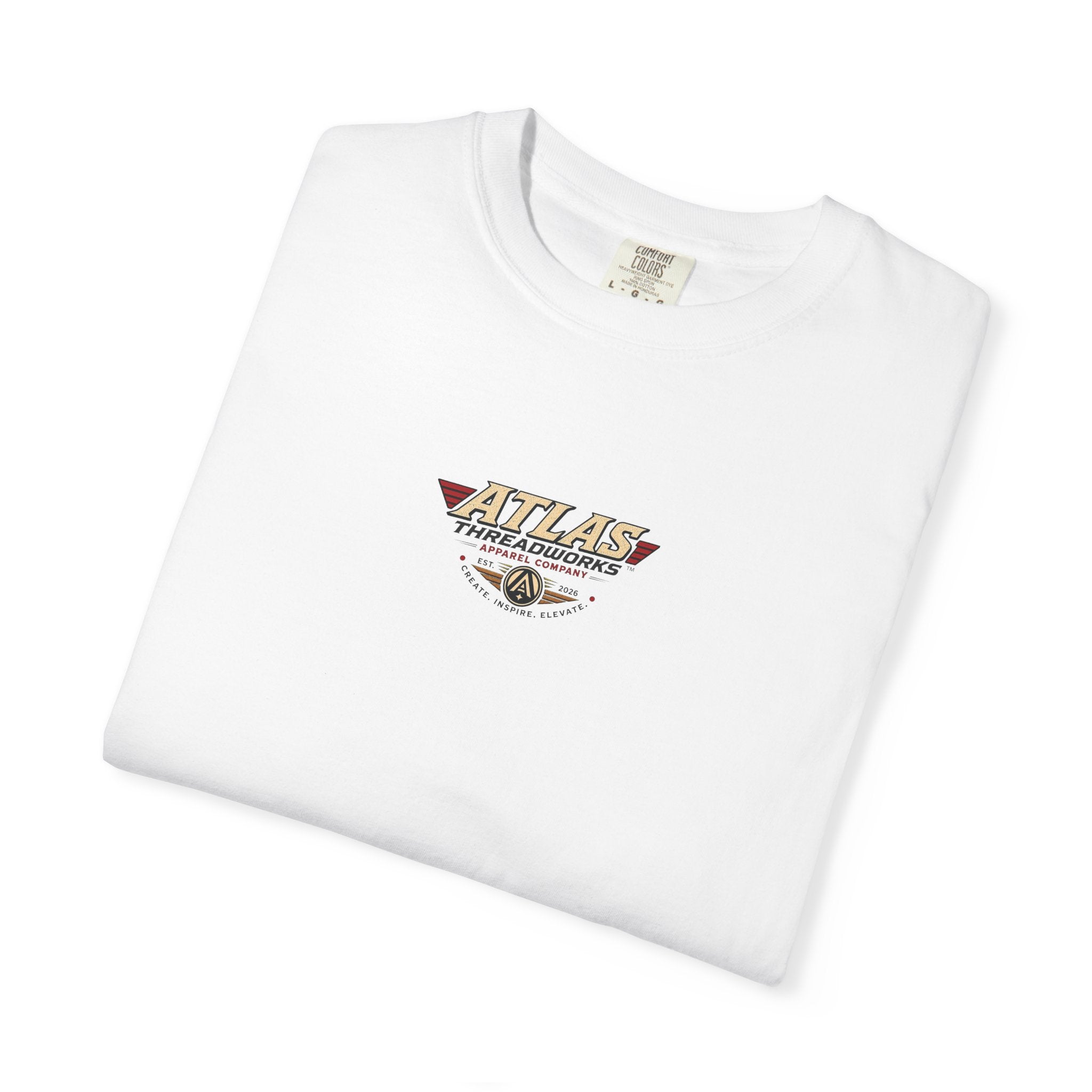Atlas Threadworks Floral Logo T-Shirt — Vintage Rose Graphic Tee