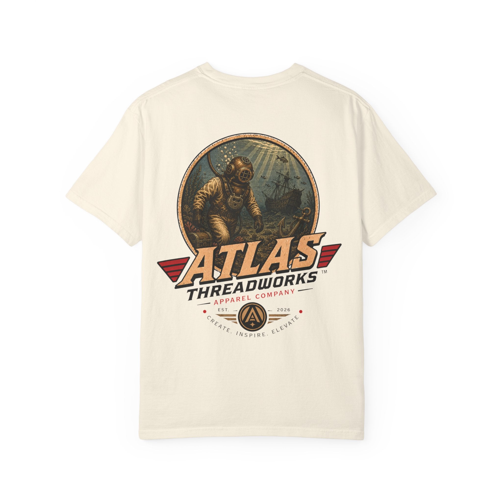Atlas Threadworks Anchor Dive T-Shirt — Vintage Deep Sea Graphic Tee