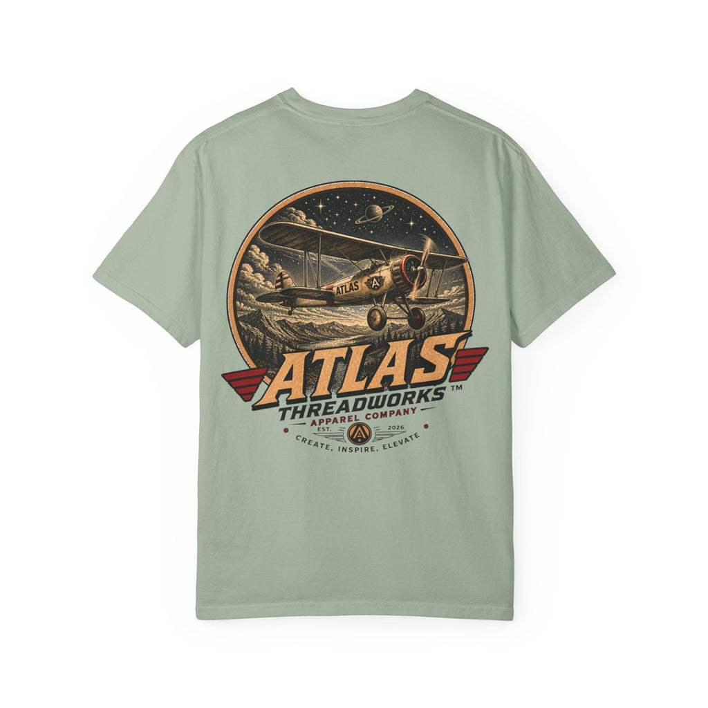 Vintage Atlas Threadworks Airplane T-Shirt