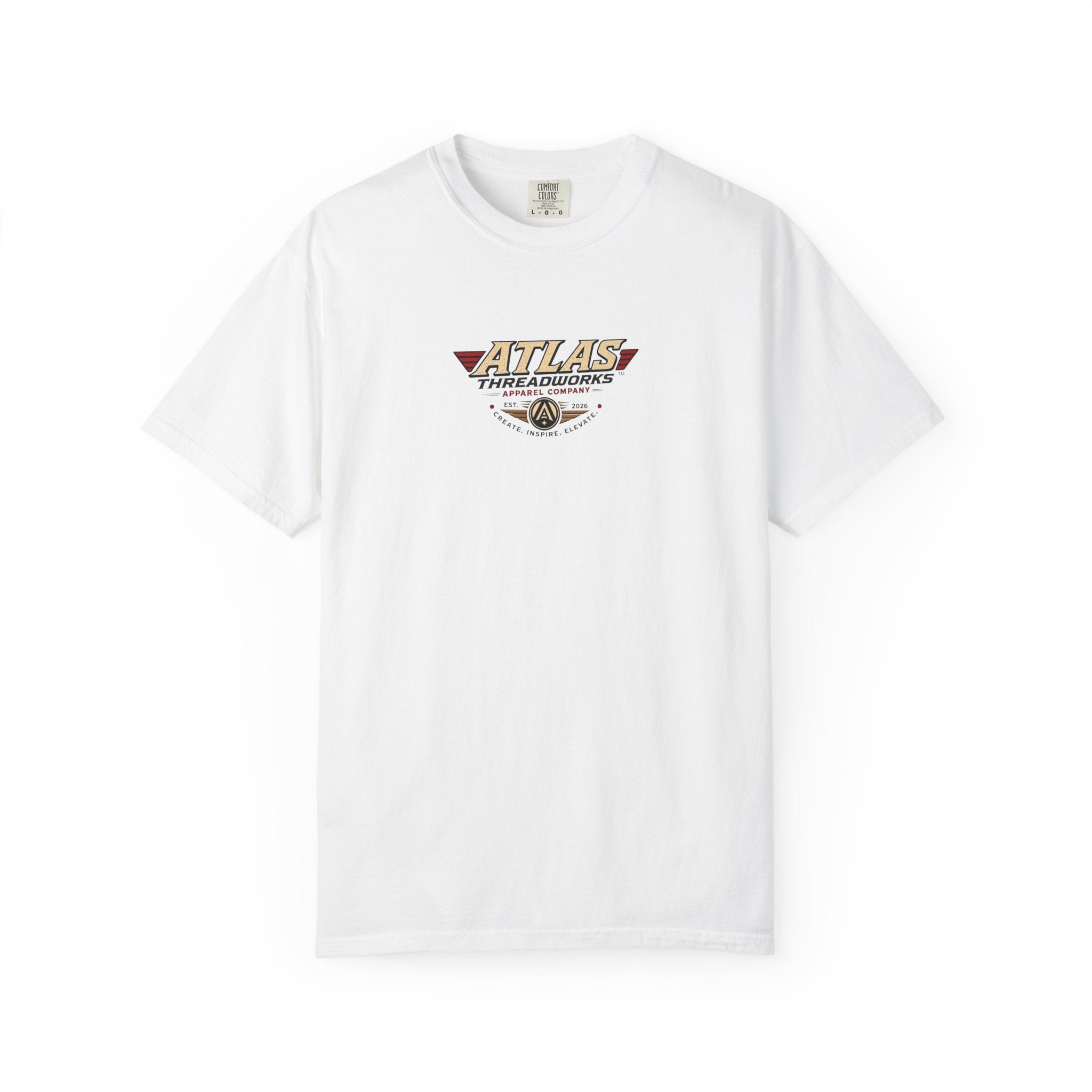 Robot Graphic T-Shirt — "ATLAS" Front Logo & Vintage Robot Back Print