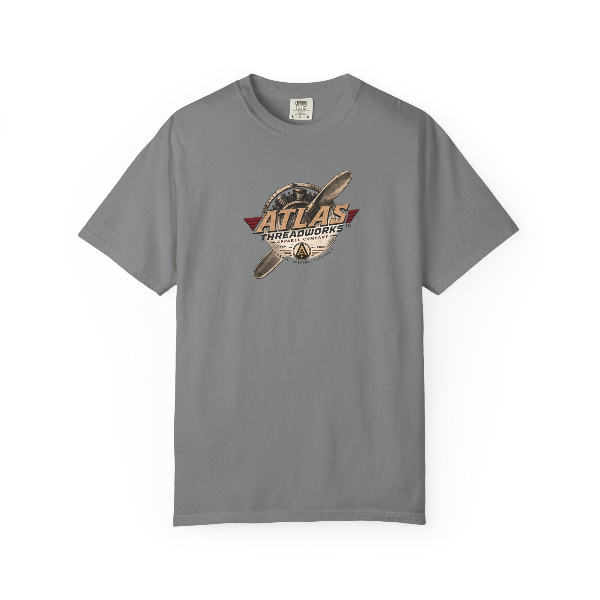 Atlas Threadworks Aviation T-Shirt — Vintage Airplane Logo Tee
