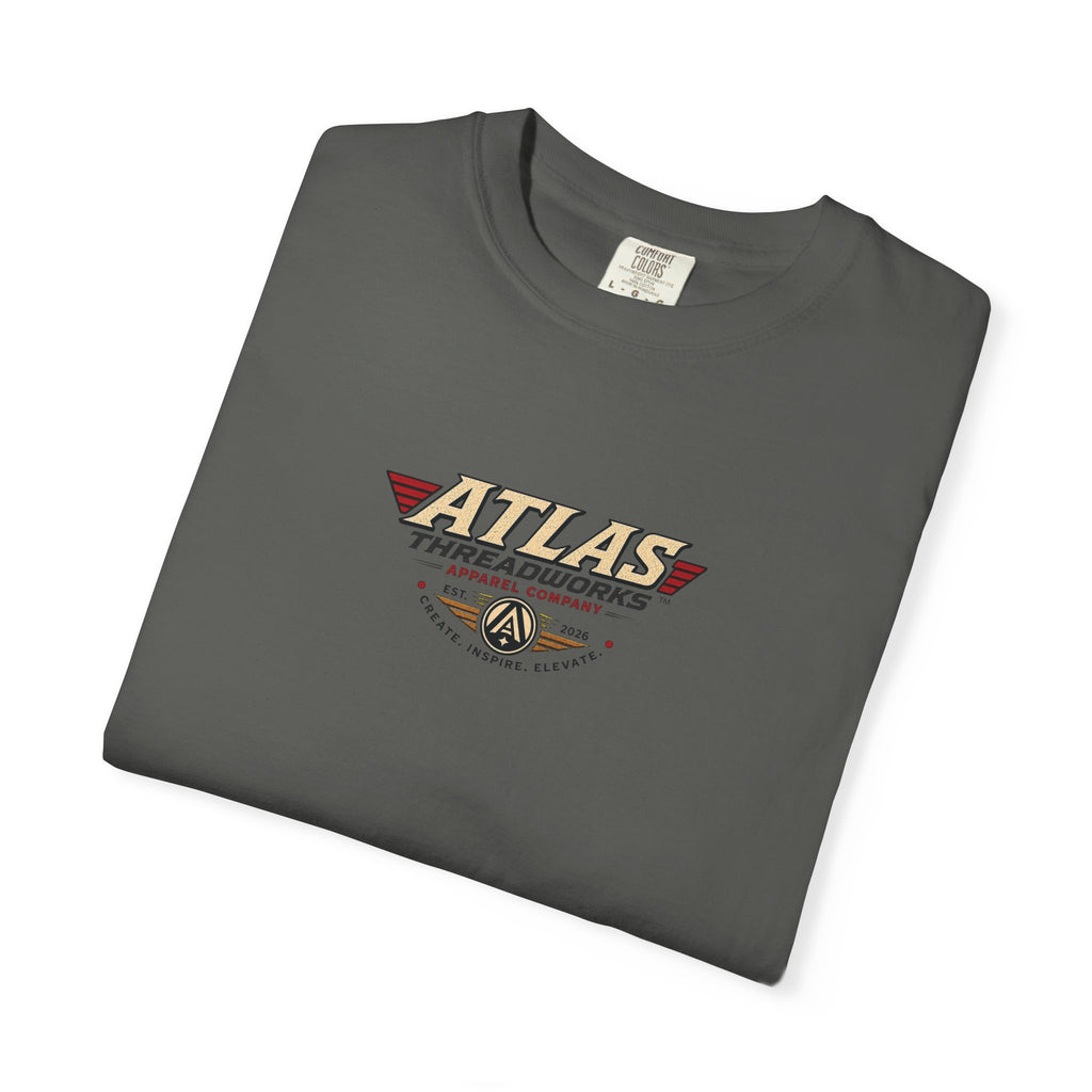 Robot Graphic T-Shirt — "ATLAS" Front Logo & Vintage Robot Back Print