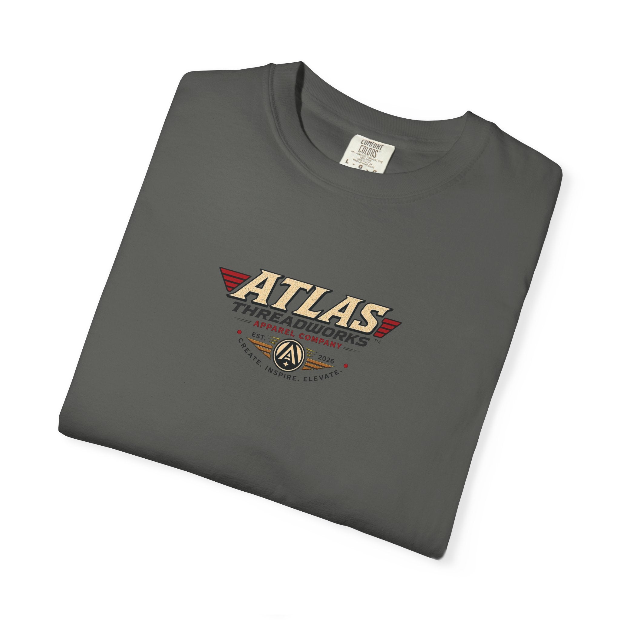 Robot Graphic T-Shirt — "ATLAS" Front Logo & Vintage Robot Back Print