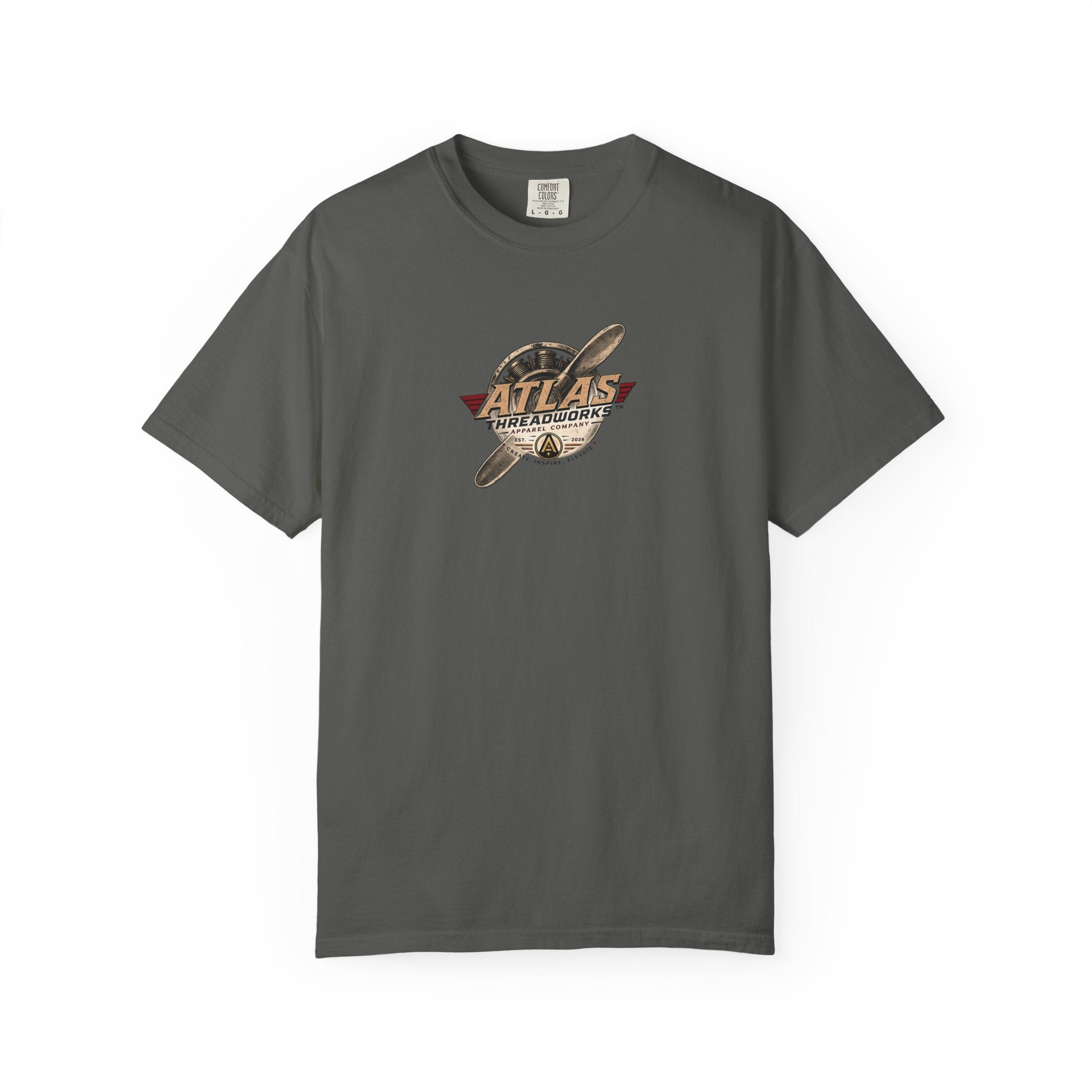 Vintage Biplane T-Shirt — Atlas Threadworks Retro Aviation Graphic Tee