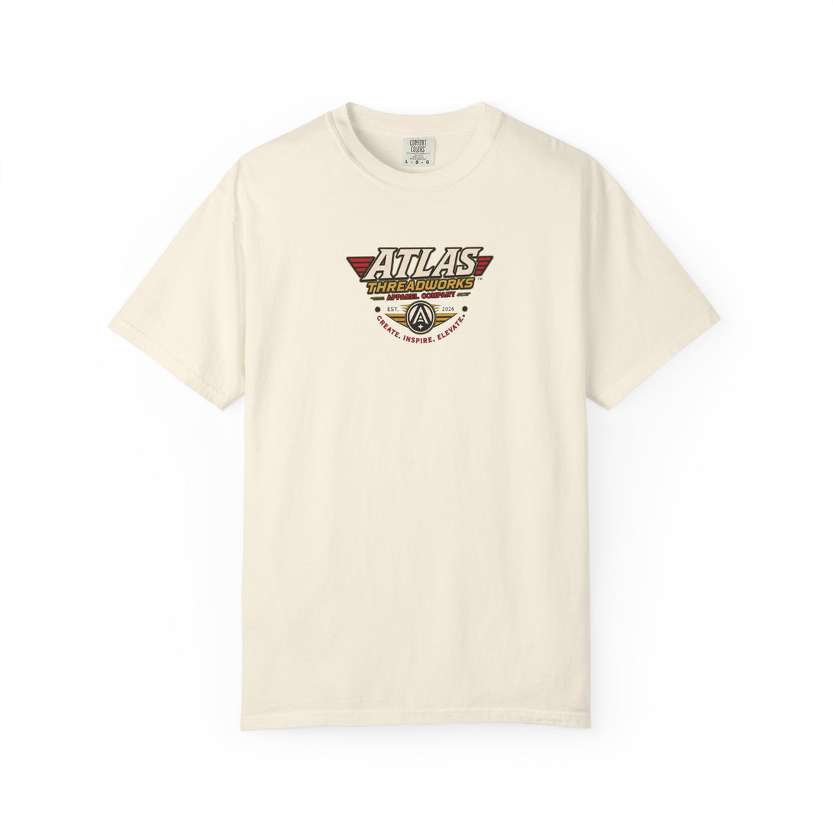 Atlas Threadworks Robot Logo T-Shirt — Vintage Retro Graphic Tee
