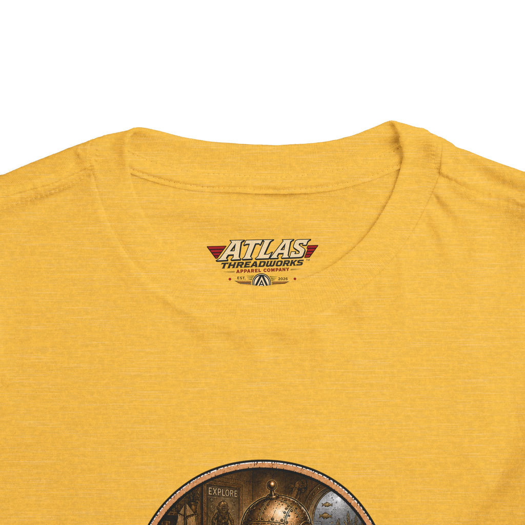 Atlas Threadworks Toddler Tee — Retro Vintage Diving Mechanic Logo