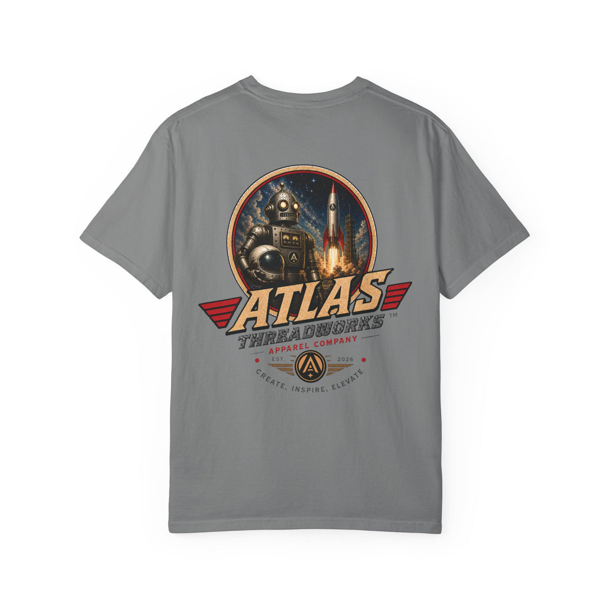 Atlas Threadworks Retro Robot Space Tee