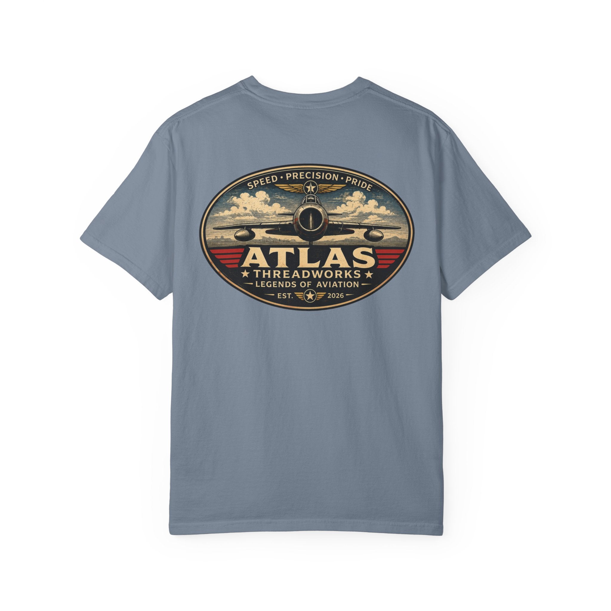 Atlas Threadworks Aviation T-Shirt — Vintage Airplane Logo Tee
