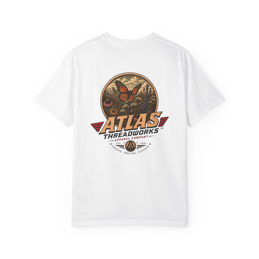 Atlas Threadworks Butterfly Graphic T-Shirt — Vintage Butterfly Logo Tee
