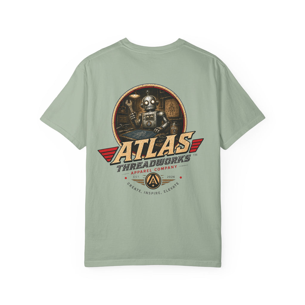 Atlas Threadworks Graphic T-Shirt — Vintage Robot Logo Tee