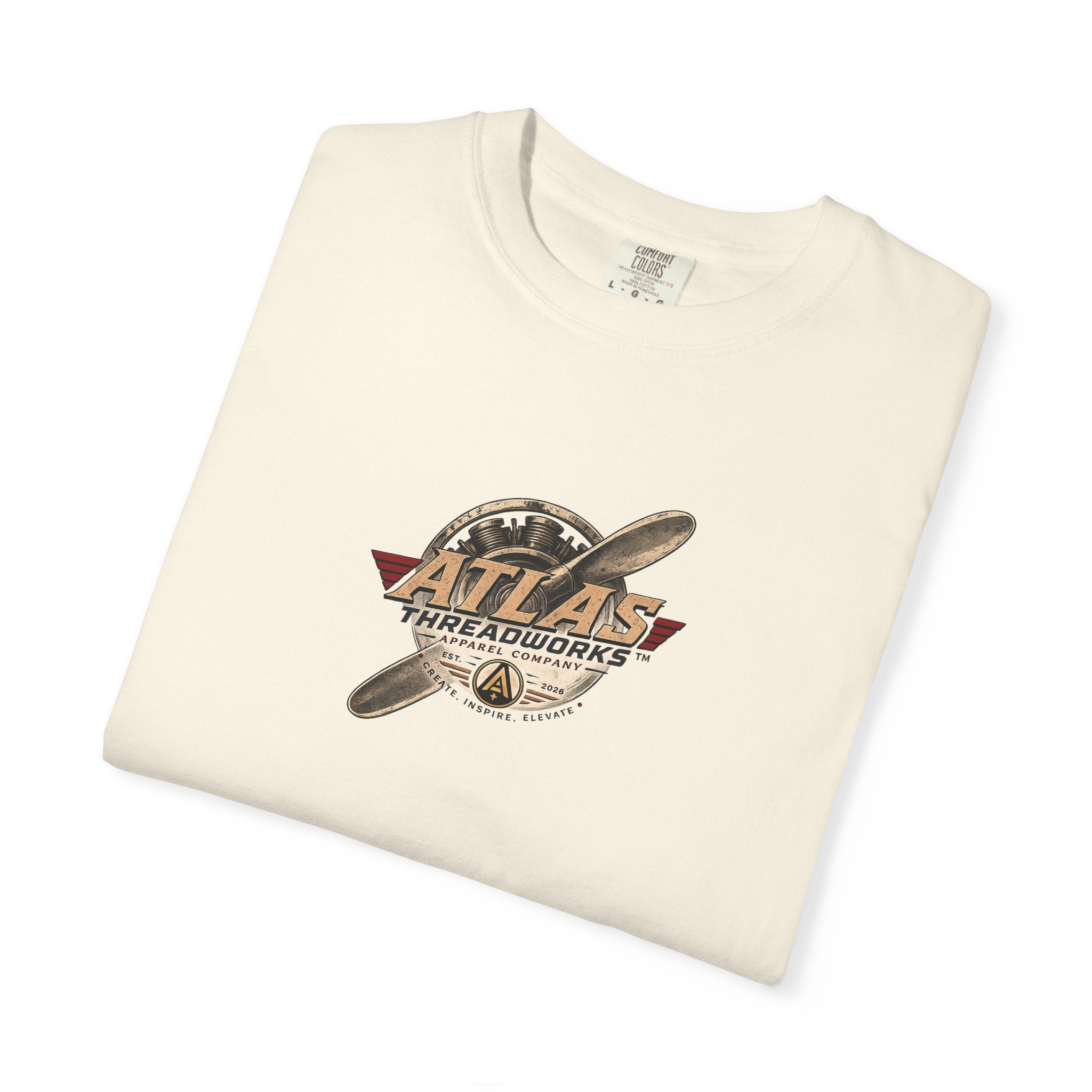 Vintage Biplane T-Shirt — Atlas Threadworks Retro Aviation Graphic Tee