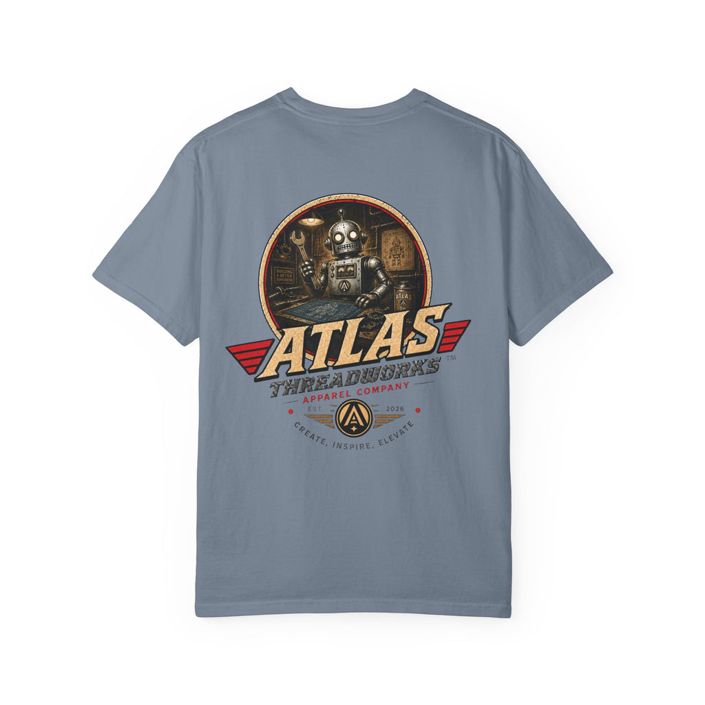 Atlas Threadworks Graphic T-Shirt — Vintage Robot Logo Tee