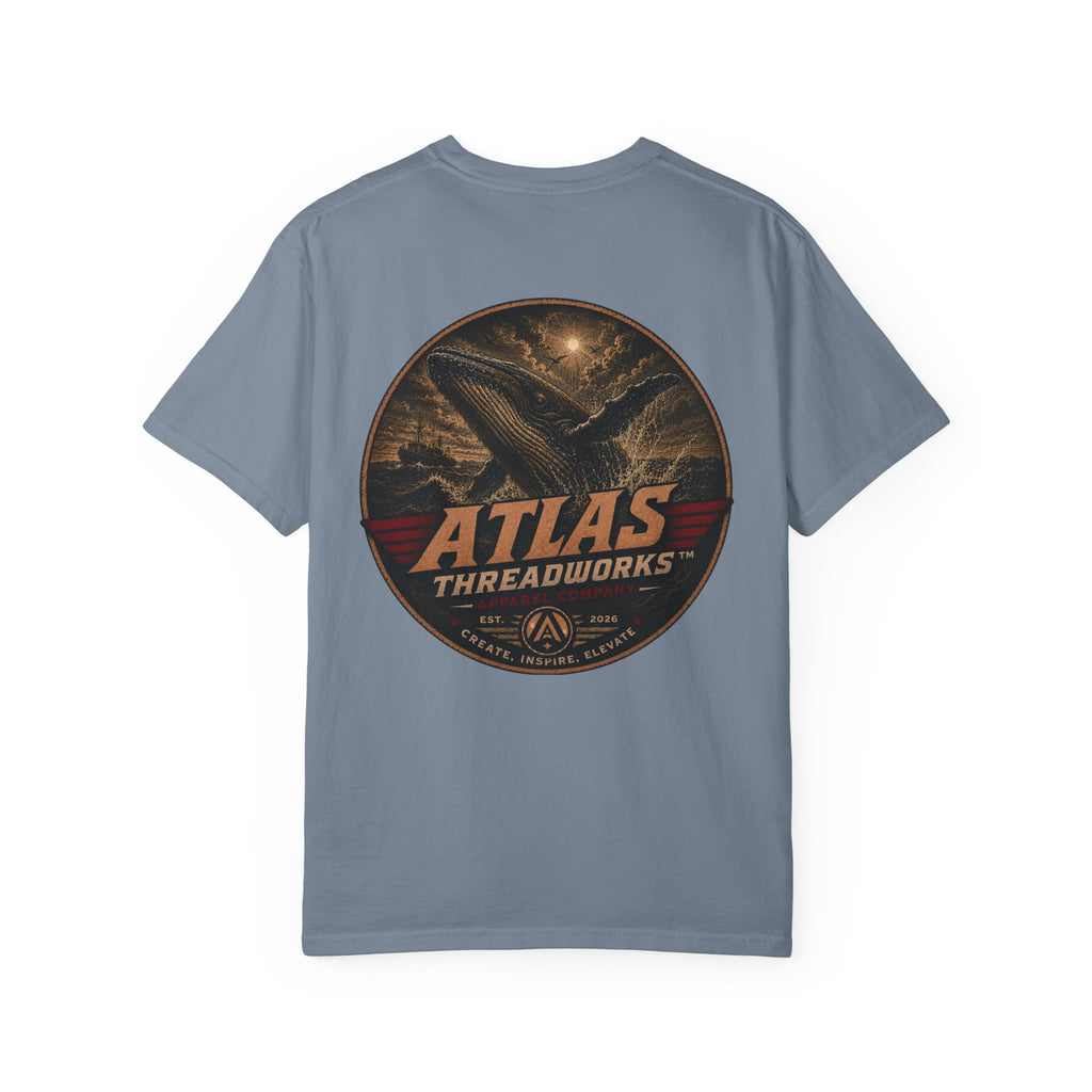 Atlas Threadworks Graphic T‑Shirt — Vintage Whale Logo Tee