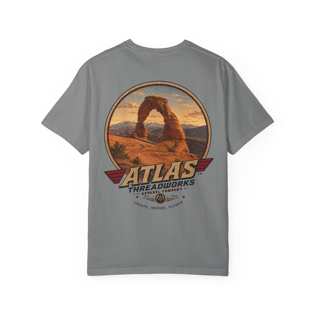 T-Shirt — ATLAS Threadworks Vintage Arches National Park Graphic Tee