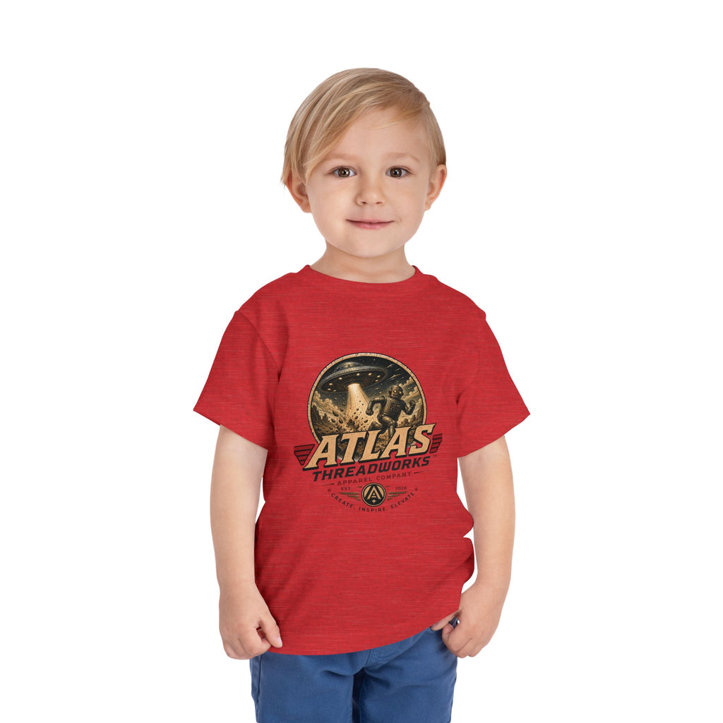Atlas Threadworks Toddler Tee — Retro Rocket Logo Kids Shirt