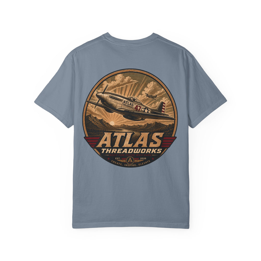 Atlas Threadworks Vintage Airplane T-Shirt — Retro Aviation Graphic Tee