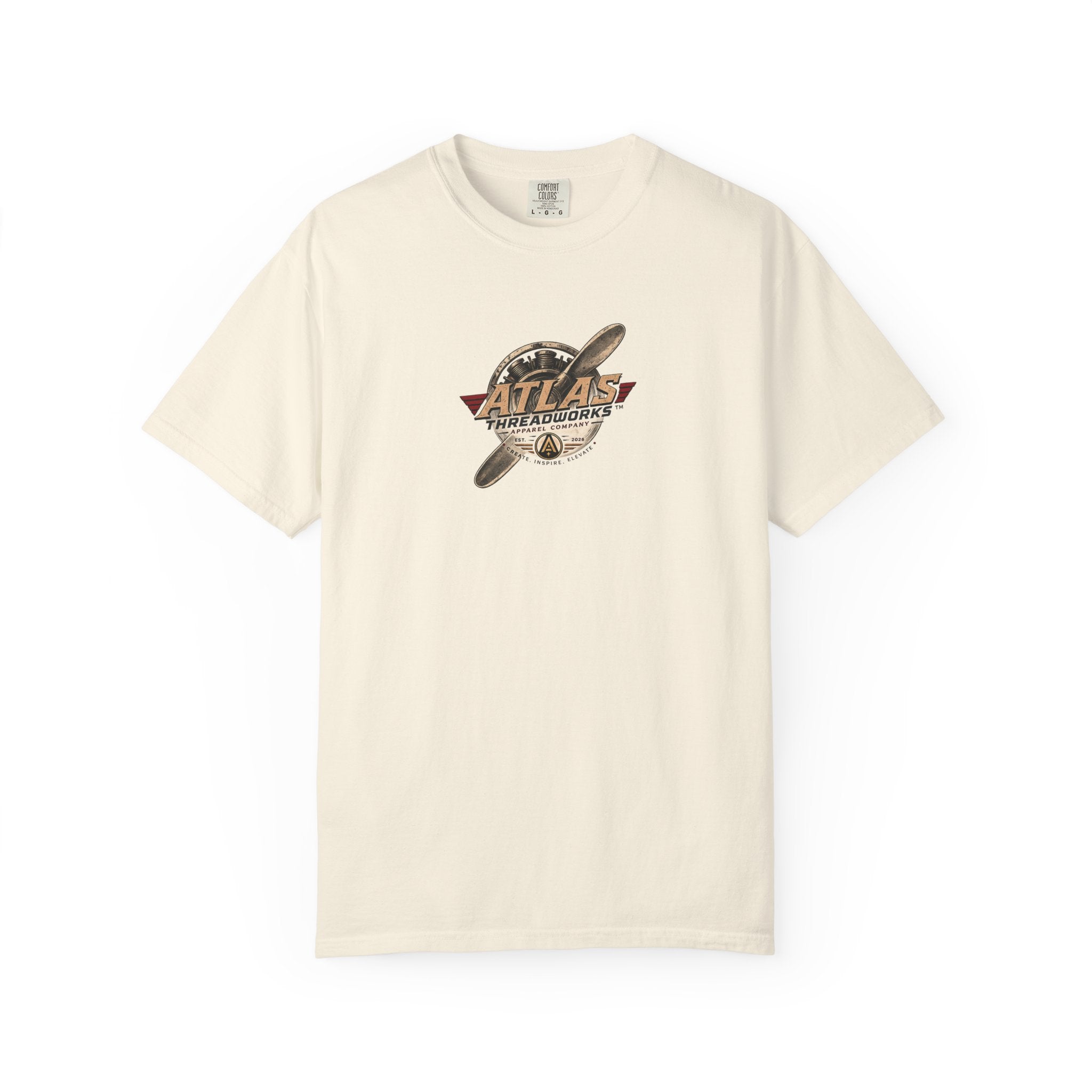 Vintage Biplane T-Shirt — Atlas Threadworks Retro Aviation Graphic Tee