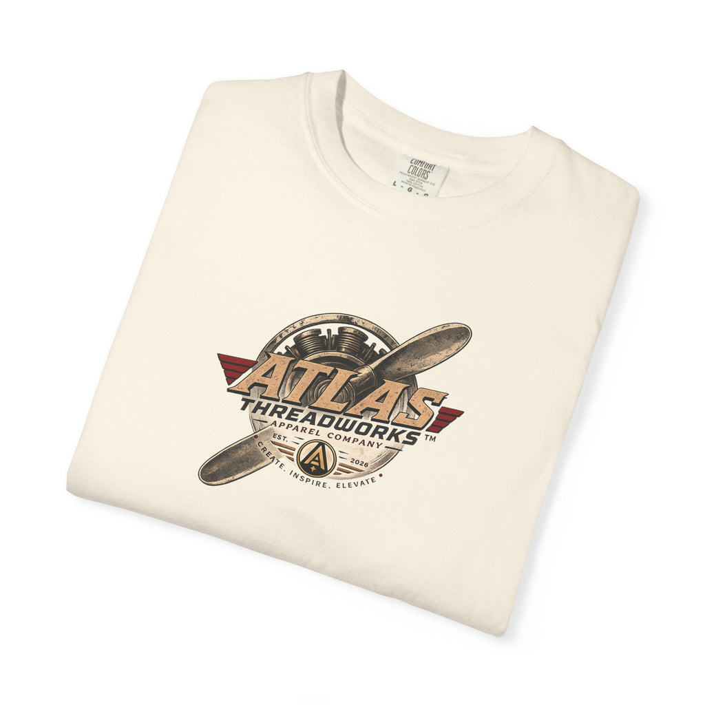 Atlas Threadworks Vintage Airplane T-Shirt — Retro Aviation Graphic Tee
