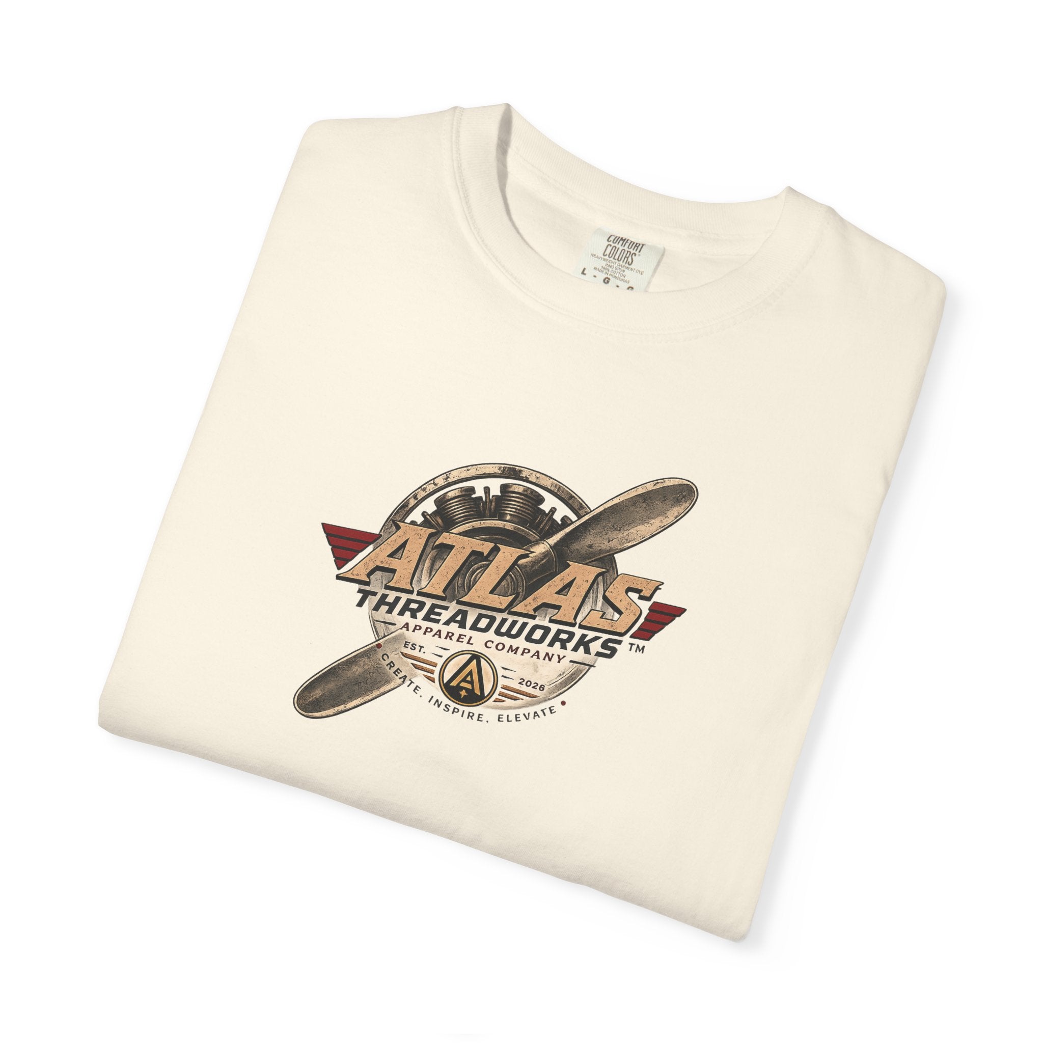 Atlas Threadworks Vintage Airplane T-Shirt — Retro Aviation Graphic Tee