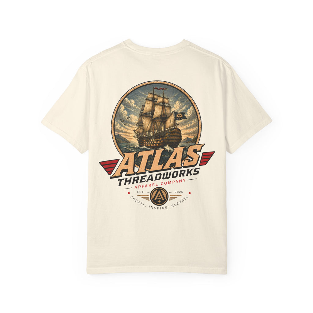 Atlas Threadworks Anchor & Ship T-Shirt — Nautical Vintage Graphic Tee