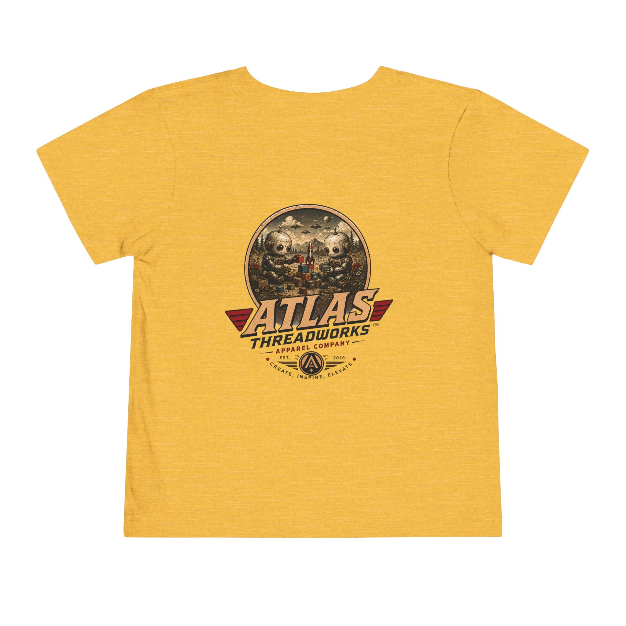 Atlas Threadworks Toddler Tee — Vintage Toddler Robots Logo Shirt
