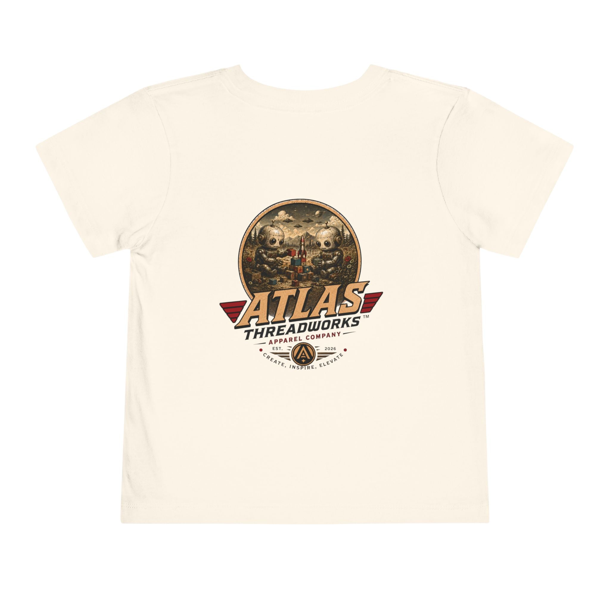 Atlas Threadworks Toddler Tee — Vintage Toddler Robots Logo Shirt