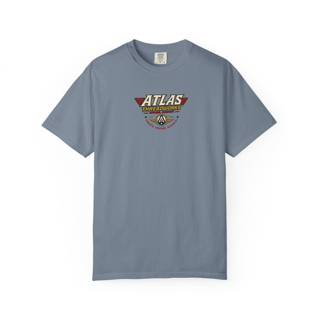Atlas Threadworks Graphic T-Shirt — Vintage American Flag Atlas Design