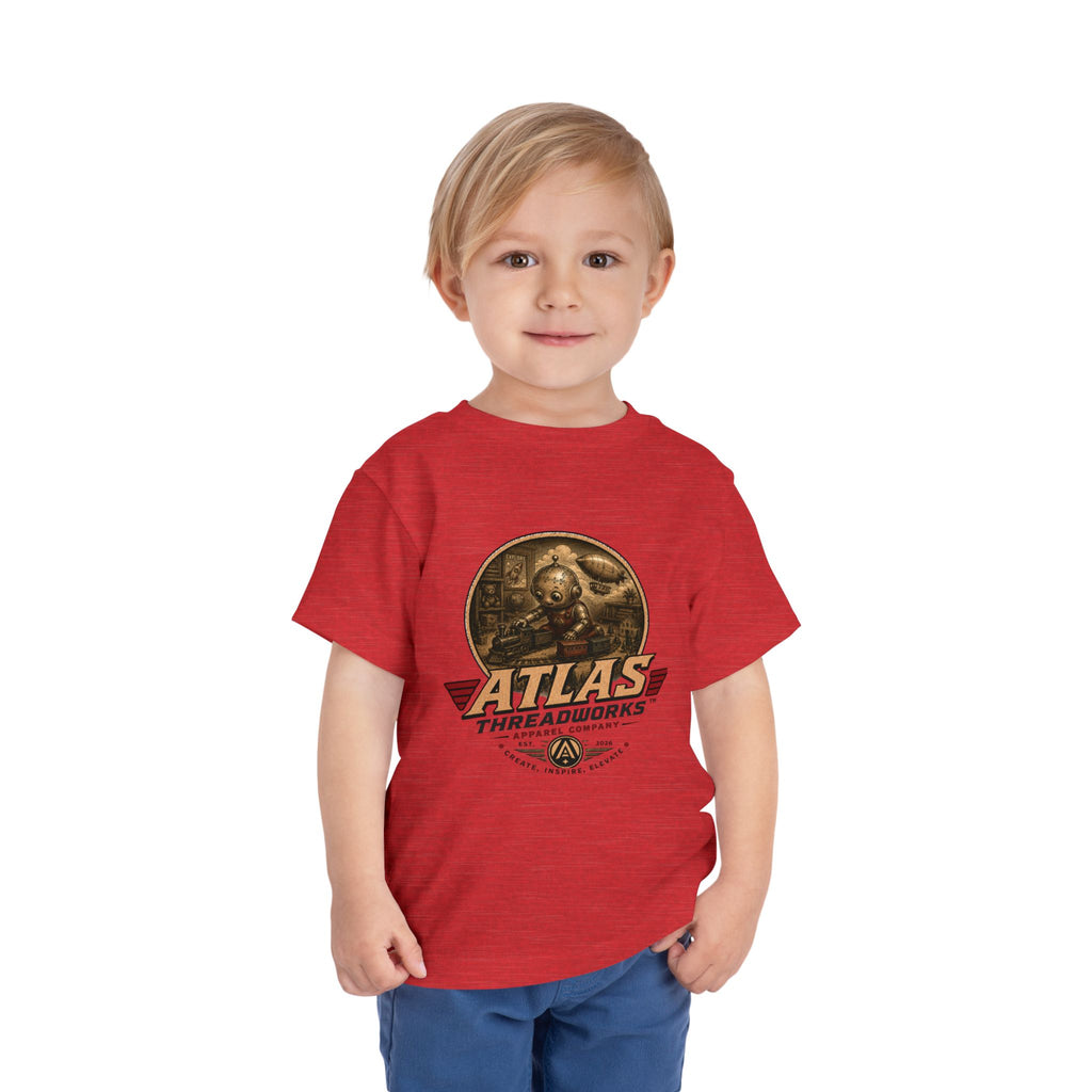 Atlas Threadworks Toddler Tee – Vintage Train Set Logo Kids Shirt