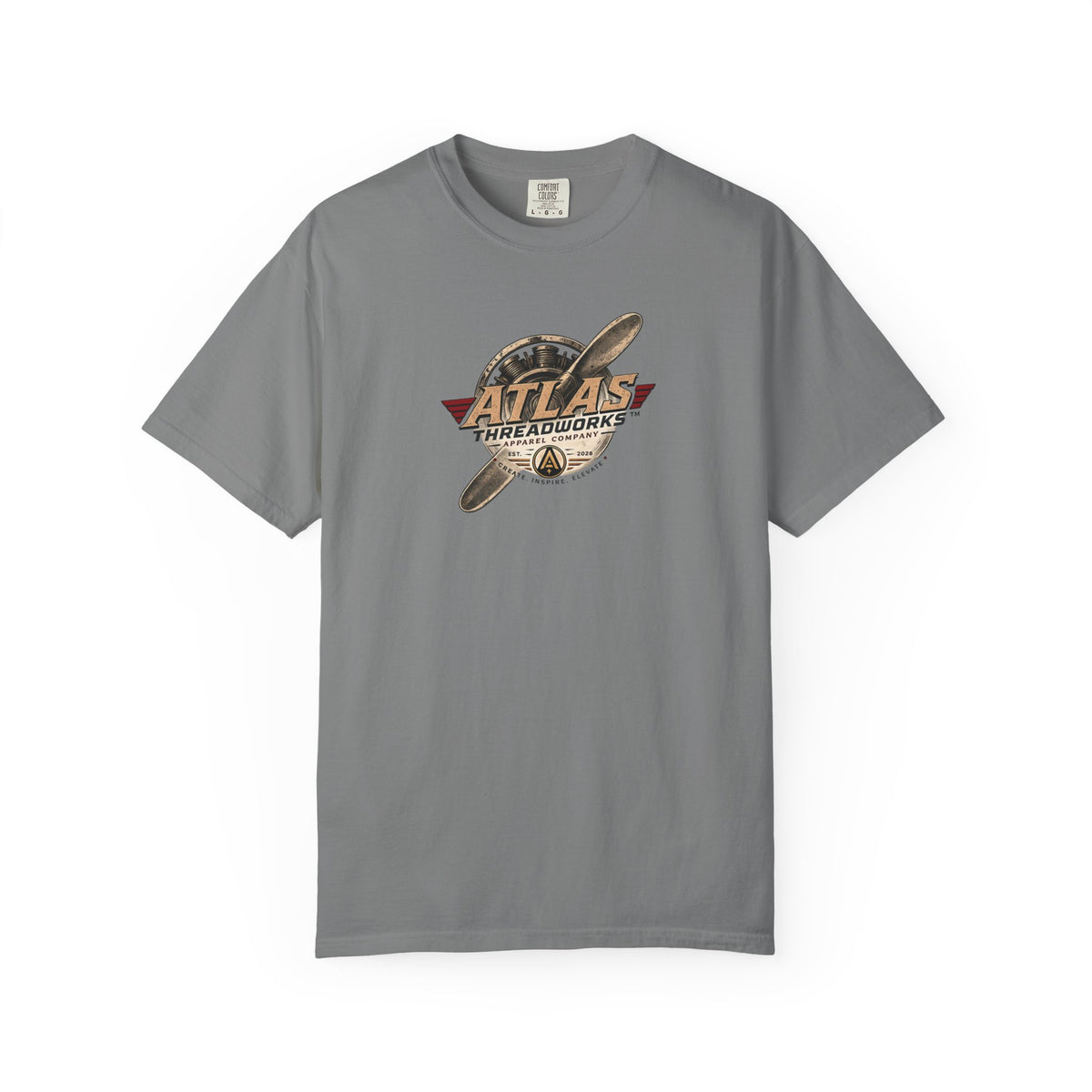 Atlas Threadworks Vintage Airplane T-Shirt — Retro Aviation Graphic Tee