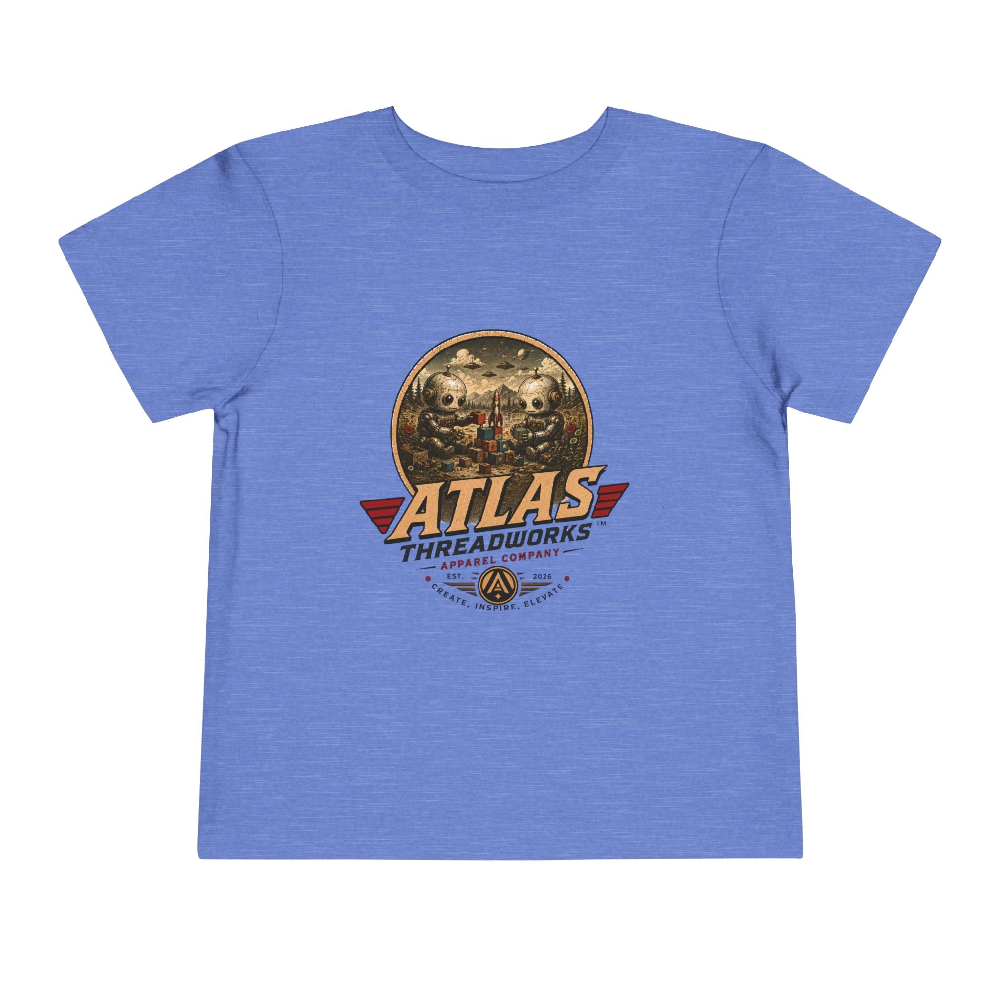 Atlas Threadworks Toddler Tee — Vintage Toddler Robots Logo Shirt