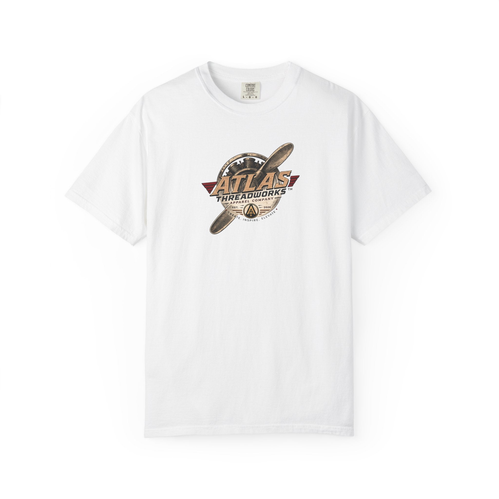 Atlas Threadworks Vintage Airplane T-Shirt — Retro Aviation Graphic Tee