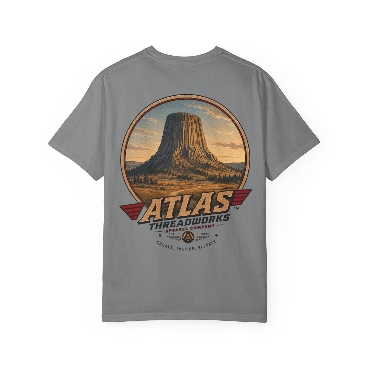 Atlas Threadworks Devil's Tower T-Shirt — Vintage National Park Graphic Tee