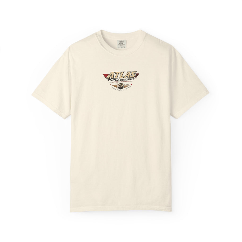 Atlas Threadworks Buffalo Landscape T-Shirt — Vintage Yellowstone Park Graphic Tee